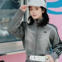 Cheap Adidas Jackets Long Sleeved For Women #1424833 Replica Wholesale [$56.00 USD] [ITEM#1424833] on Replica Adidas Jackets