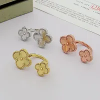Cheap Van Cleef &amp; Arpels Rings In Gold For Women #1425132 Replica Wholesale [$25.00 USD] [ITEM#1425132] on Replica Van Cleef &amp; Arpels Rings