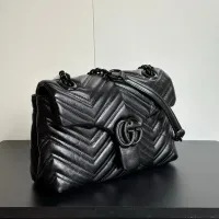 Cheap Gucci AAA Quality Shoulder Bags In 23*17*9cm For Women #1425221 Replica Wholesale [$85.00 USD] [ITEM#1425221] on Replica Gucci AAA Quality Shoulder Bags