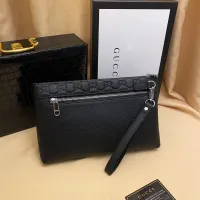 Cheap Gucci AAA Man Pouches #1425725 Replica Wholesale [$64.00 USD] [ITEM#1425725] on Replica Gucci AAA Man Wallets