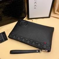 Cheap Gucci AAA Man Pouches #1425725 Replica Wholesale [$64.00 USD] [ITEM#1425725] on Replica Gucci AAA Man Wallets