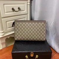 Cheap Gucci AAA Man Pouches #1425839 Replica Wholesale [$64.00 USD] [ITEM#1425839] on Replica Gucci AAA Man Wallets