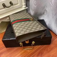 Cheap Gucci AAA Man Pouches #1425839 Replica Wholesale [$64.00 USD] [ITEM#1425839] on Replica Gucci AAA Man Wallets