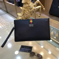 Cheap Gucci AAA Man Pouches #1425842 Replica Wholesale [$64.00 USD] [ITEM#1425842] on Replica Gucci AAA Man Wallets