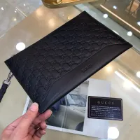 Cheap Gucci AAA Man Pouches #1425844 Replica Wholesale [$64.00 USD] [ITEM#1425844] on Replica Gucci AAA Man Wallets