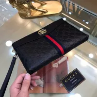 Cheap Gucci AAA Man Pouches #1425847 Replica Wholesale [$64.00 USD] [ITEM#1425847] on Replica Gucci AAA Man Wallets