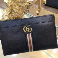 Cheap Gucci AAA Man Pouches #1425848 Replica Wholesale [$64.00 USD] [ITEM#1425848] on Replica Gucci AAA Man Wallets