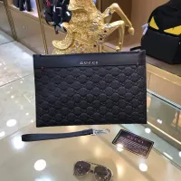 Cheap Gucci AAA Man Pouches #1425851 Replica Wholesale [$64.00 USD] [ITEM#1425851] on Replica Gucci AAA Man Wallets