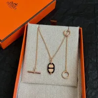 Cheap Hermes Necklaces #1425930 Replica Wholesale [$45.00 USD] [ITEM#1425930] on Replica Hermes Necklaces