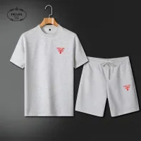Cheap Prada Tracksuits Short Sleeved For Men #1426539 Replica Wholesale [$64.00 USD] [ITEM#1426539] on Replica Prada Tracksuits