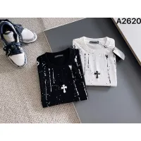 Cheap Chrome Hearts T-Shirts Short Sleeved For Unisex #1426693 Replica Wholesale [$42.00 USD] [ITEM#1426693] on Replica Chrome Hearts T-Shirts