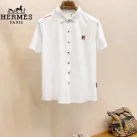 Cheap Hermes Shirts Short Sleeved For Men #1426890 Replica Wholesale [$52.00 USD] [ITEM#1426890] on Replica Hermes Shirts