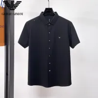 Cheap Armani Shirts Short Sleeved For Men #1426934 Replica Wholesale [$52.00 USD] [ITEM#1426934] on Replica Armani Shirts