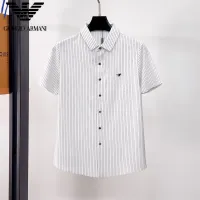 Cheap Armani Shirts Short Sleeved For Men #1426945 Replica Wholesale [$52.00 USD] [ITEM#1426945] on Replica Armani Shirts