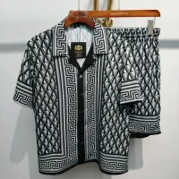 Cheap Versace Tracksuits Short Sleeved For Men #1426950 Replica Wholesale [$76.00 USD] [ITEM#1426950] on Replica Versace Tracksuits