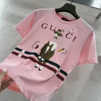 Cheap Gucci T-Shirts Short Sleeved For Women #1426961 Replica Wholesale [$64.00 USD] [ITEM#1426961] on Replica Gucci T-Shirts