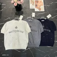 Cheap Christian Dior T-Shirts Short Sleeved For Women #1426966 Replica Wholesale [$82.00 USD] [ITEM#1426966] on Replica Christian Dior T-Shirts