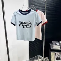 Cheap MIU MIU T-Shirts Short Sleeved For Women #1426967 Replica Wholesale [$64.00 USD] [ITEM#1426967] on Replica MIU MIU T-Shirts
