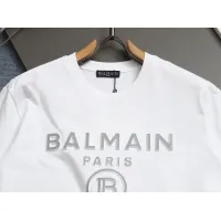 Cheap Balmain T-Shirts Short Sleeved For Unisex #1426990 Replica Wholesale [$38.00 USD] [ITEM#1426990] on Replica Balmain T-Shirts