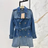 Cheap Burberry Coats Long Sleeved For Women #1427086 Replica Wholesale [$155.00 USD] [ITEM#1427086] on Replica Burberry Coats