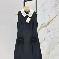 Cheap MIU MIU Dresses Sleeveless For Women #1427095 Replica Wholesale [$125.00 USD] [ITEM#1427095] on Replica MIU MIU Dresses