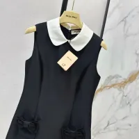 Cheap MIU MIU Dresses Sleeveless For Women #1427095 Replica Wholesale [$125.00 USD] [ITEM#1427095] on Replica MIU MIU Dresses