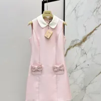 Cheap MIU MIU Dresses Sleeveless For Women #1427096 Replica Wholesale [$125.00 USD] [ITEM#1427096] on Replica MIU MIU Dresses