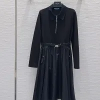 Cheap Prada Dresses Long Sleeved For Women #1427097 Replica Wholesale [$132.00 USD] [ITEM#1427097] on Replica Prada Dresses