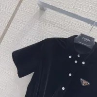 Cheap Prada Dresses Short Sleeved For Women #1427098 Replica Wholesale [$122.00 USD] [ITEM#1427098] on Replica Prada Dresses