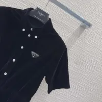 Cheap Prada Dresses Short Sleeved For Women #1427098 Replica Wholesale [$122.00 USD] [ITEM#1427098] on Replica Prada Dresses