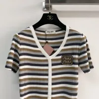 Cheap MIU MIU T-Shirts Short Sleeved For Women #1427131 Replica Wholesale [$98.00 USD] [ITEM#1427131] on Replica MIU MIU T-Shirts