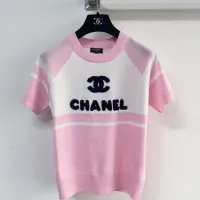 Cheap Chanel T-Shirts Short Sleeved For Women #1427146 Replica Wholesale [$96.00 USD] [ITEM#1427146] on Replica Chanel T-Shirts
