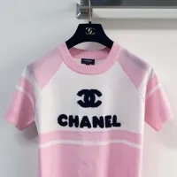 Cheap Chanel T-Shirts Short Sleeved For Women #1427146 Replica Wholesale [$96.00 USD] [ITEM#1427146] on Replica Chanel T-Shirts