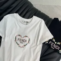 Cheap Fendi T-Shirts Short Sleeved For Women #1427170 Replica Wholesale [$52.00 USD] [ITEM#1427170] on Replica Fendi T-Shirts