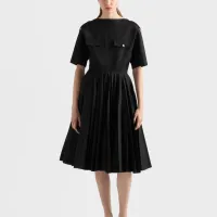 Cheap Prada Dresses Short Sleeved For Women #1427324 Replica Wholesale [$115.00 USD] [ITEM#1427324] on Replica Prada Dresses