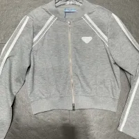 Cheap Prada Jackets Long Sleeved For Women #1427344 Replica Wholesale [$76.00 USD] [ITEM#1427344] on Replica Prada Jackets