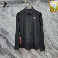 Cheap Prada Shirts Long Sleeved For Men #1427372 Replica Wholesale [$40.00 USD] [ITEM#1427372] on Replica Prada Shirts