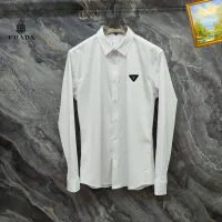 Cheap Prada Shirts Long Sleeved For Men #1427400 Replica Wholesale [$40.00 USD] [ITEM#1427400] on Replica Prada Shirts