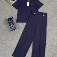 Cheap Valentino Tracksuits Short Sleeved For Women #1427423 Replica Wholesale [$88.00 USD] [ITEM#1427423] on Replica Valentino Tracksuits
