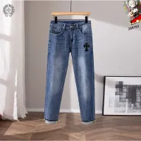 Cheap Chrome Hearts Jeans For Men #1427498 Replica Wholesale [$48.00 USD] [ITEM#1427498] on Replica Chrome Hearts Jeans