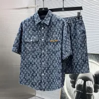 Cheap Louis Vuitton LV Tracksuits Short Sleeved For Men #1427844 Replica Wholesale [$68.00 USD] [ITEM#1427844] on Replica Louis Vuitton LV Tracksuits