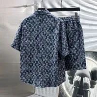 Cheap Louis Vuitton LV Tracksuits Short Sleeved For Men #1427844 Replica Wholesale [$68.00 USD] [ITEM#1427844] on Replica Louis Vuitton LV Tracksuits