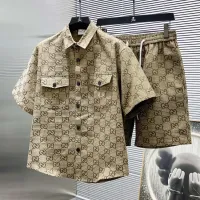 Cheap Gucci Tracksuits Short Sleeved For Men #1427849 Replica Wholesale [$68.00 USD] [ITEM#1427849] on Replica Gucci Tracksuits