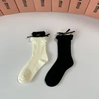 Cheap MIU MIU Socks #1427936 Replica Wholesale [$29.00 USD] [ITEM#1427936] on Replica MIU MIU Socks