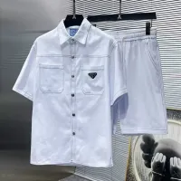 Cheap Prada Tracksuits Short Sleeved For Men #1428344 Replica Wholesale [$68.00 USD] [ITEM#1428344] on Replica Prada Tracksuits