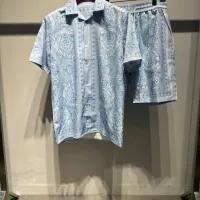 Cheap Versace Tracksuits Short Sleeved For Unisex #1428361 Replica Wholesale [$60.00 USD] [ITEM#1428361] on Replica Versace Tracksuits