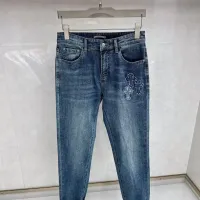 Cheap Chrome Hearts Jeans For Men #1428586 Replica Wholesale [$48.00 USD] [ITEM#1428586] on Replica Chrome Hearts Jeans