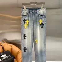 Cheap Chrome Hearts Jeans For Men #1428594 Replica Wholesale [$52.00 USD] [ITEM#1428594] on Replica Chrome Hearts Jeans