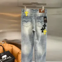 Cheap Chrome Hearts Jeans For Men #1428594 Replica Wholesale [$52.00 USD] [ITEM#1428594] on Replica Chrome Hearts Jeans