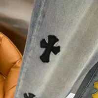 Cheap Chrome Hearts Jeans For Men #1428594 Replica Wholesale [$52.00 USD] [ITEM#1428594] on Replica Chrome Hearts Jeans